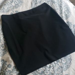 theory black fitted mini skirt